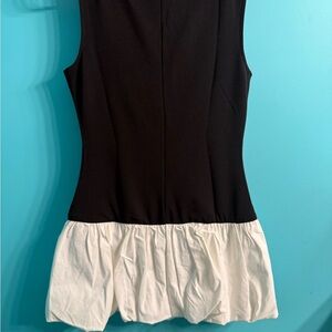 Fashion Nova Women's Black and White Bubble Dress